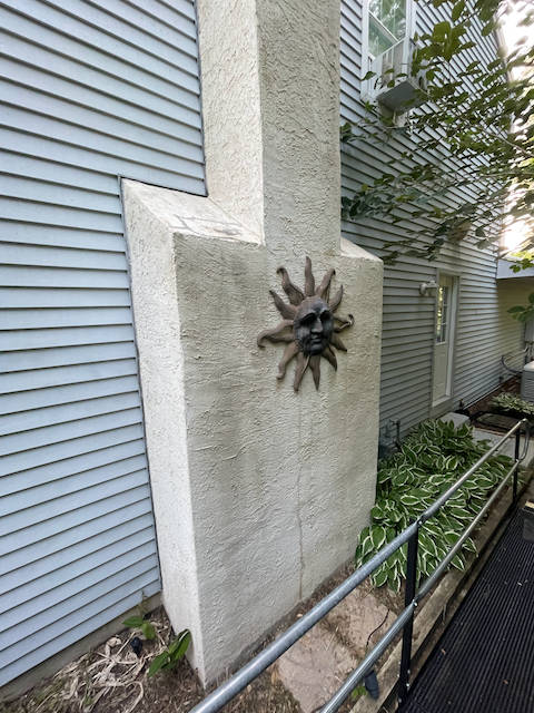 image of chimney after power washing